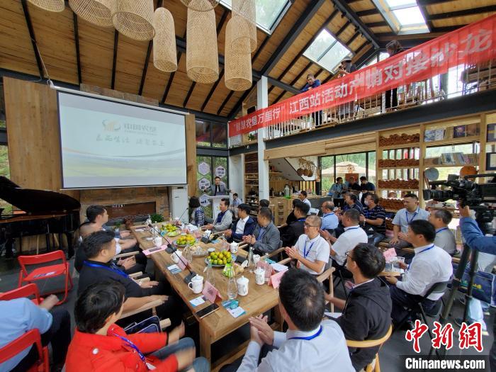 图为“智慧农垦万里行”江西站产销对接沙龙现场。 记者 华山 摄